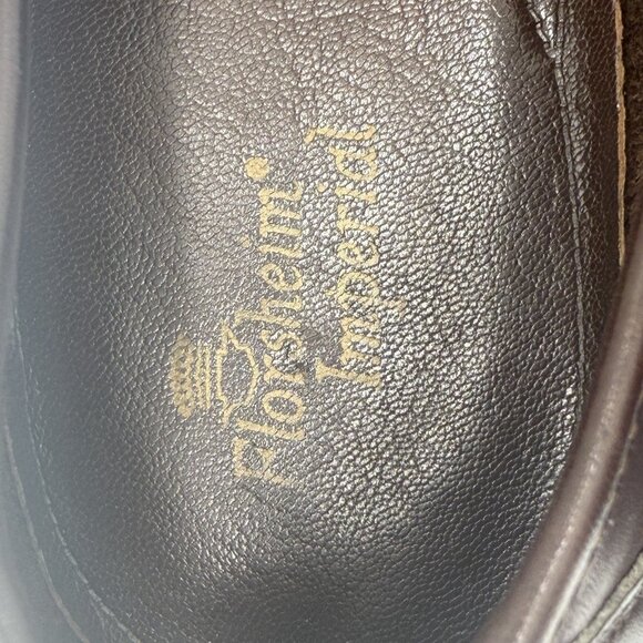 Florsheim Men’s Como Moc Toe Bit Loafers Brown Nappa Leather Vintage 9.5M - Picture 7 of 9